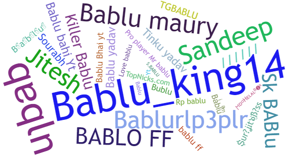 Nicknames for Bablu