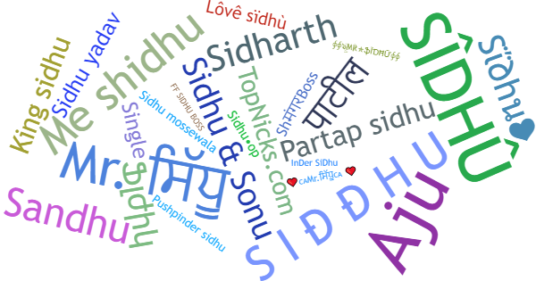 Nicknames for Sidhu