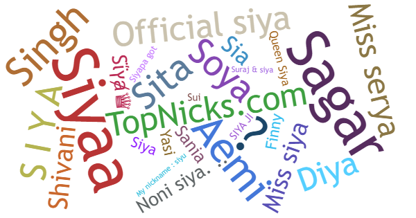 Nicknames for Siya