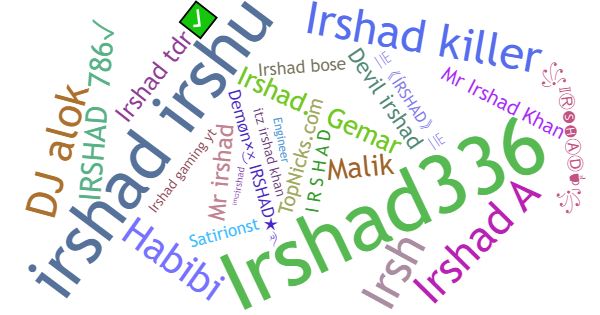 Nicknames for Irshad