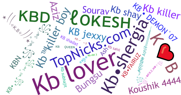 Nicknames for Kb