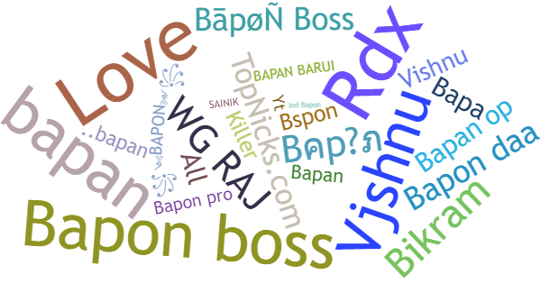 Nicknames for Bapon