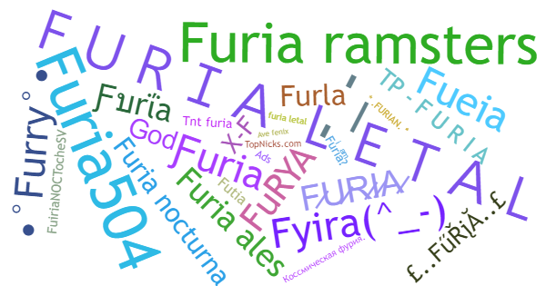 Nicknames for Furia