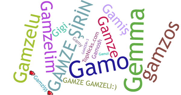 Nicknames for Gamze