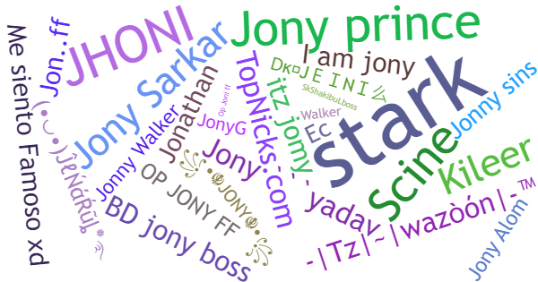 Nicknames for Jony