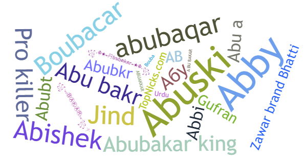 Nicknames for Abubakar