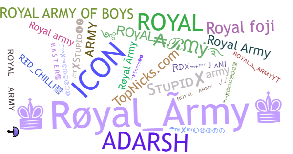 Nicknames for RoyalArmy