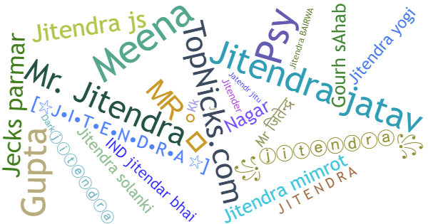 Nicknames for Jitendra