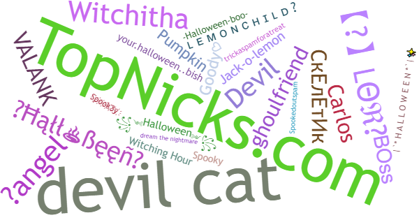 Nicknames for Halloween