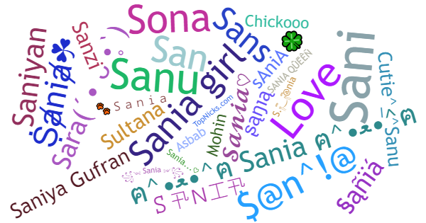 Nicknames for Sania