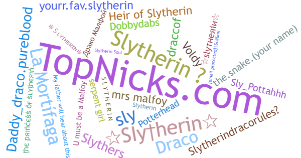 Nicknames for Slytherin