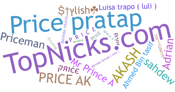 Nicknames for Price