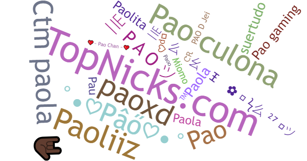 Nicknames for Pao