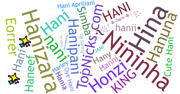 Nicknames for Hani