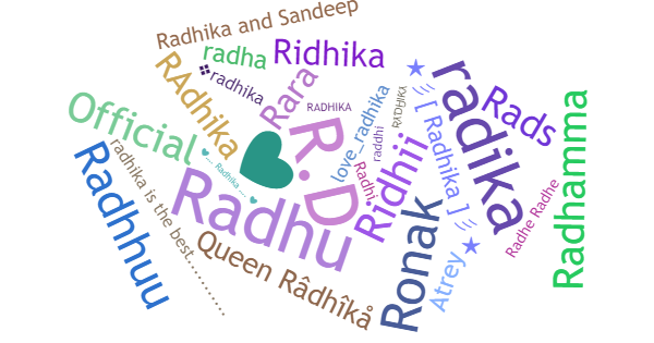 Nicknames for Radhika