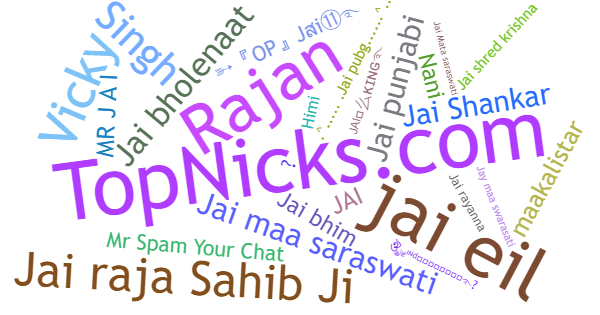 Nicknames for Jai