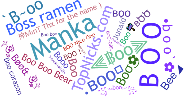 Nicknames for Boo