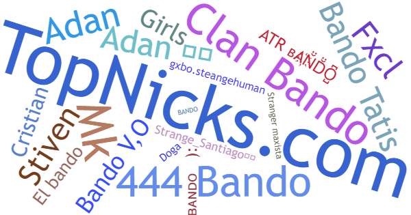 Nicknames for Bando