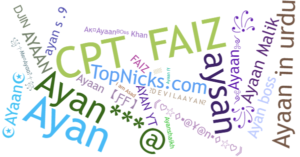 Nicknames for Ayaan