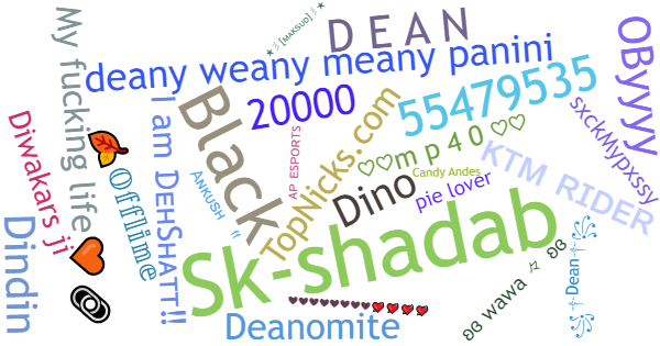 Nicknames for Dean