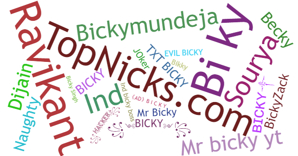 Nicknames for Bicky