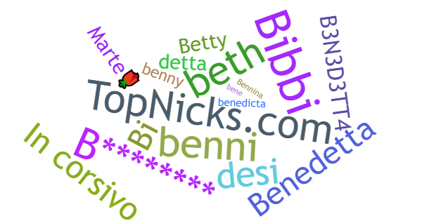 Nicknames for Benedetta