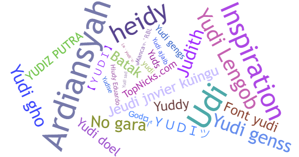 Nicknames for Yudi