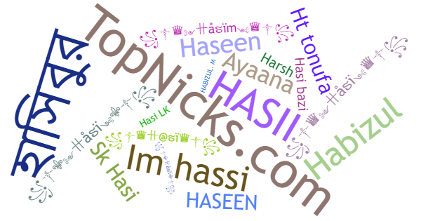 Nicknames for Hasi