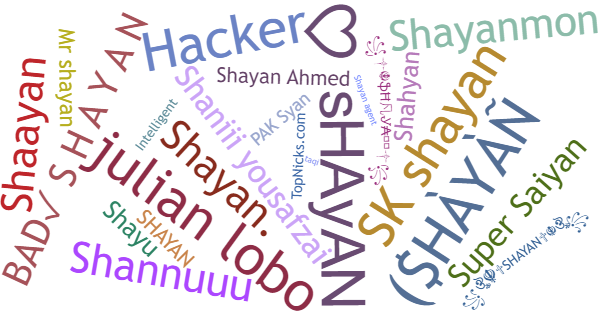 Nicknames for Shayan