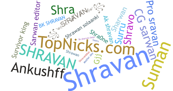 Nicknames for Shravan