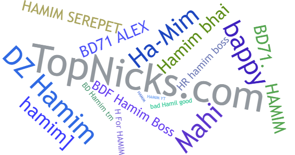 Nicknames for Hamim