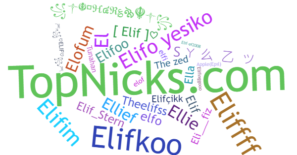 Nicknames for Elif