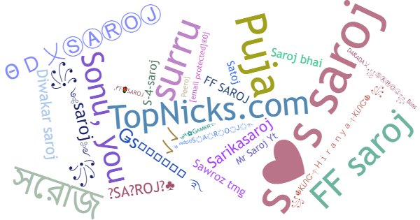 Nicknames for Saroj