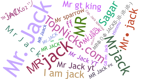 Nicknames for MrJack