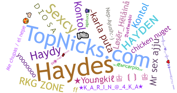 Nicknames for Hayden