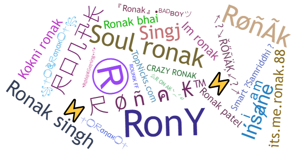 Nicknames for Ronak