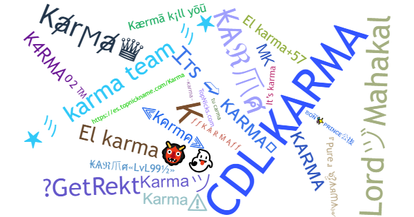 Nicknames for Karma