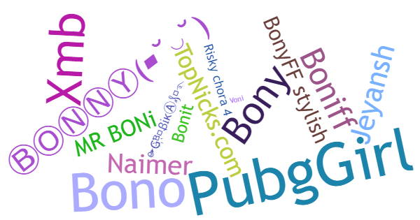 Nicknames for Boni