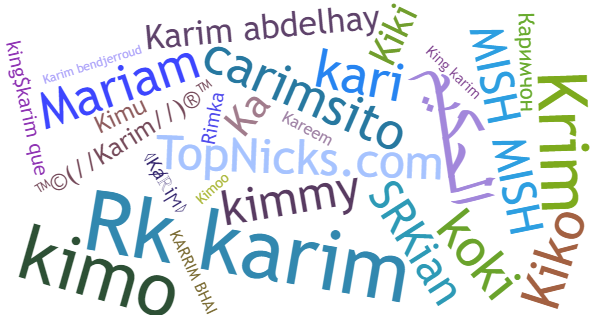 Nicknames for Karim