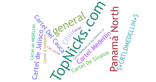 Nicknames for CartelDeMedellin