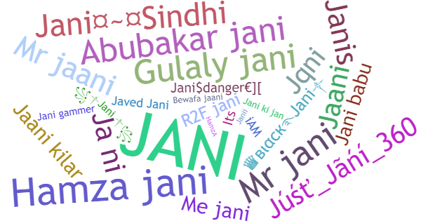 Nicknames for Jani