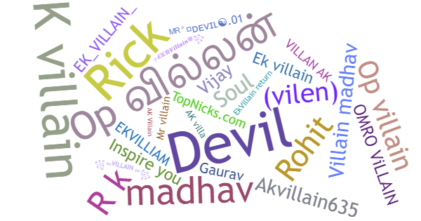 Nicknames for EkVillain