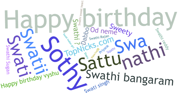 Nicknames for Swathi