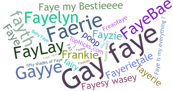 Nicknames for Faye