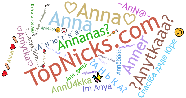 Nicknames for Anna