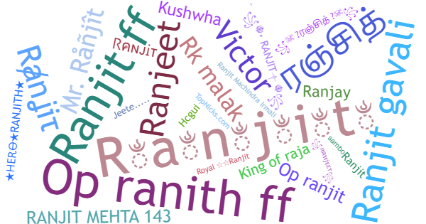 Nicknames for Ranjit