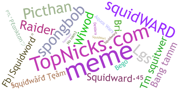 Nicknames for Squidward