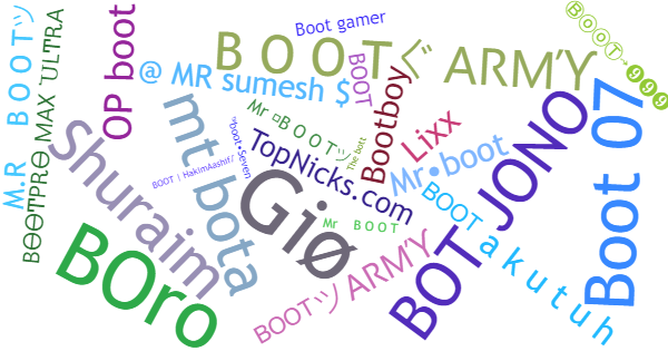 Nicknames for Boot