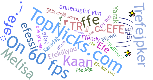 Nicknames for Efe