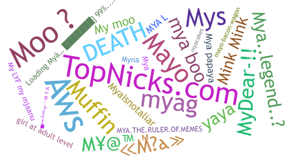 Nicknames for Mya